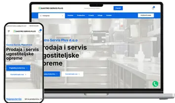 Gastro Servis Plus - web project by Thunderwave Digital