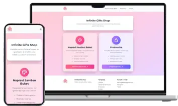 Infinite Gifts Shop - web project by Thunderwave Digital