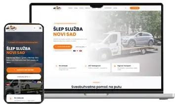 Slep služba Leven - web project by Thunderwave Digital