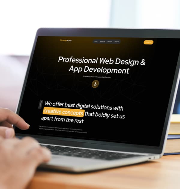 Web design and development mockup by Thunderwave Digital