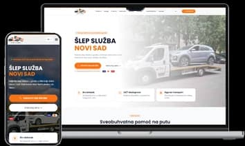 Šlep služba Leven — Website